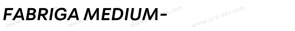 FABRIGA MEDIUM字体转换